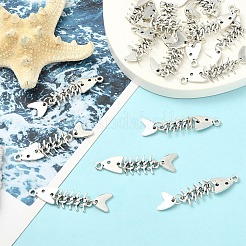 チベット風アロイペンダント20個  魚の骨  アンティークシルバー  50x11mm&nbsp;FIND-YW0008-05