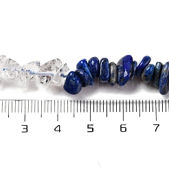 Natural Quartz Crystal & Lapis Lazuli Beads Strands&nbsp;G-L610-A04-01