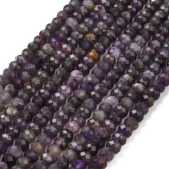 Natural Amethyst Beads Strands&nbsp;G-G278-A02-4x6mm