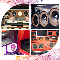 MDF Wooden Spacer Ring for Car Speaker&nbsp;AJEW-WH0304-15