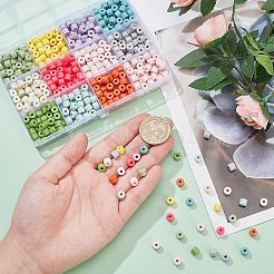 600Pcs 12 Colors Opaque Acrylic Beads&nbsp;OACR-SC0001-50