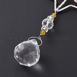 Teardrop Acrylic Beads Big Pendant Decorations&nbsp;HJEW-D029-01P-B