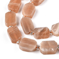 Natural Sunstone Beads Strands&nbsp;G-T138-25