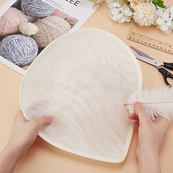 リネンミニハットファシネーターベース  DIY 工芸品のヘアアクセサリーの装飾  ホワイトスモーク  308x290x45mm&nbsp;AJEW-WH0561-32E