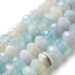 Natural Banded Agate/Striped Agate Beads Strands&nbsp;G-E605-A02-02F