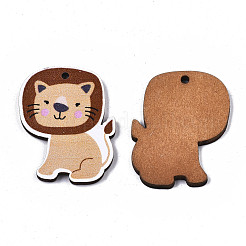 Printed Basswood Pendants&nbsp;WOOD-N006-42