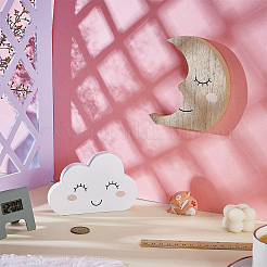 2Pcs 2 Styles MDF Board Wall Decorations&nbsp;HJEW-FG0001-25