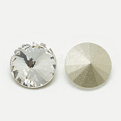 Pointed Back Glass Rhinestone Cabochons&nbsp;RGLA-T086-10mm