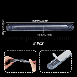 8Pcs Self-adhesive Silicone Anti-collision Strips&nbsp;SIL-GA0001-28