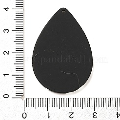 アクリルパーツ  水玉模様で  オーバル  38.5x26.5x2.5mm  穴：1.5mm&nbsp;FIND-M046-02A