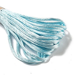 ポリエステル刺繍糸  クロスステッチの糸  ライトスカイブルー  2mm  10 M /バンドル&nbsp;OCOR-C005-B22