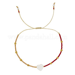 Glass Seed Beads Braided Bead Bracelets&nbsp;QU5327