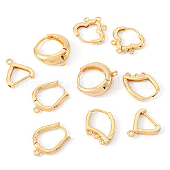 10Pcs 5 Styles Hoop Earring Finding&nbsp;KK-TA0002-98