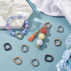 18Pcs 3 Colors Alloy Spring Gate Rings&nbsp;FIND-SC0014-07