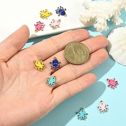 10Pcs 5 Colors Ion Plating(IP) 201 Stainless Steel Charms&nbsp;STAS-YW0003-45