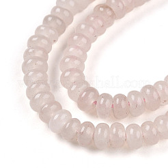 染め加工天然石ホワイトジェイドビーズ連売り  ロンデル  リネン  4~5x2~3mm  穴：0.8mm  約142~150個/連  14.57~14.96''（37~38センチメートル）&nbsp;G-T139-57A-13