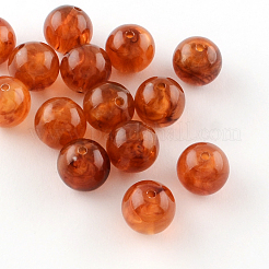 Round Imitation Gemstone Acrylic Beads&nbsp;OACR-R029-16mm-M