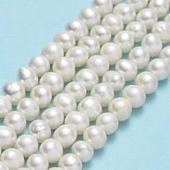 Natural Cultured Freshwater Pearl Beads Strands&nbsp;PEAR-F018-17E-01
