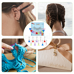 10Pcs 10 Style Number 0~9 Angel Locking Stitch Marker&nbsp;HJEW-PH01604