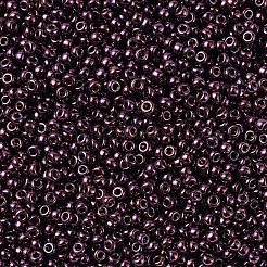 MIYUKIラウンドロカイユビーズ  日本製シードビーズ  11/0  （rr460)メタリックダークラズベリー  2x1.3mm  穴：0.8mm  約1100PCS /ボトル  10 G /ボトル&nbsp;SEED-JP0008-RR0460