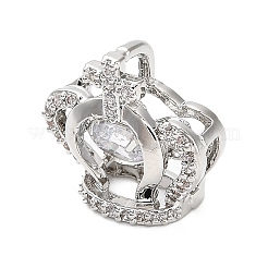 Brass Micro Pave Cubic Zirconia Pendants&nbsp;KK-L229-029P