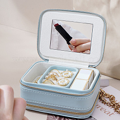 2-Layer Portable PU Leather Jewelry Set Shoulder Bag Boxes&nbsp;PW-WG82578-01