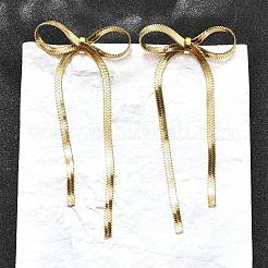Bowknot 304 Stainless Steel Stud Earrings for Women&nbsp;EJEW-D104-04G