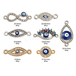 28Pcs 7 Style Alloy Links&nbsp;ENAM-LS0001-81