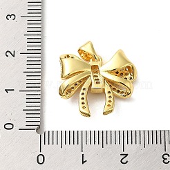 Brass Micro Pave Clear Cubic Zirconia Pendants&nbsp;FIND-Z041-05G