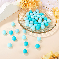 45Pcs 3 Colors Round Silicone Focal Beads&nbsp;SIL-TAD0001-01A