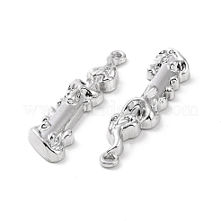 ラックメッキ合金ペンダント  カドミウムフリー＆鉛フリー  剣  プラチナ  43x11x5mm  穴：1.8mm&nbsp;PALLOY-D007-69P
