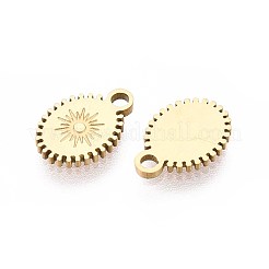 Ion Plating(IP) 304 Stainless Steel Charms&nbsp;STAS-H100-42G