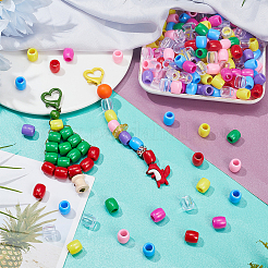360Pcs 12 Colors Plastic European Beads&nbsp;KY-NB0001-66