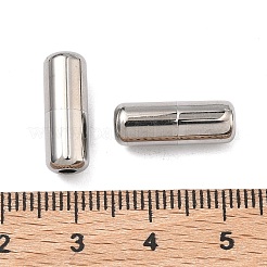 304ステンレススチール製ネジ留め  ジュエリー作りのための  コラム  ステンレス鋼色  16.5x6mm  穴：2mm&nbsp;STAS-A138-10A-P