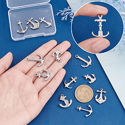 12Pcs 6 Style Stainless Steel Pendants&nbsp;STAS-UN0037-79