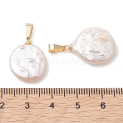Natural Baroque Keshi Pearl Pendants&nbsp;PALLOY-JF05468
