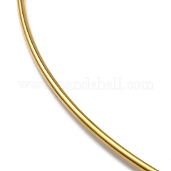 PVD Vacuum Plating 202 Stainless Steel Wire Choker Necklace&nbsp;NJEW-H011-05G