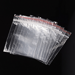 再封可能なプラスチック製包装袋  トップシール  セルフシールバッグ  長方形  透明  10x7cm  片側の厚さ：0.9ミル（0.023mm）&nbsp;OPP07
