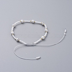 Adjustable Braided Bead Bracelets&nbsp;BJEW-JB04902-03