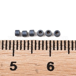 MIYUKIデリカビーズ  シリンダー  日本製シードビーズ  11/0  （db0301)マットガンメタル  1.3x1.6mm  穴：0.8mm  約2000個/10g&nbsp;X-SEED-J020-DB0301