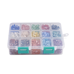 15 Colors Pearlized Plated Handmade Porcelain Cabochons&nbsp;PORC-JP0001-03-B