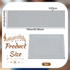 ポリエステル生地  DIYクラフト用品  銀  1600x500x0.5mm&nbsp;DIY-WH0061-035C