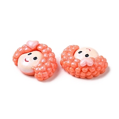 オペーク樹脂カボション  女性たち  15x19x8.5mm&nbsp;CRES-M017-02E