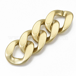 Opaque Spray Painted Acrylic Linking Rings&nbsp;OACR-S021-63A-B01