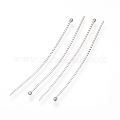 変色しにくい304ステンレススチール製ボールヘッドピン  ステンレス鋼色  40x0.7mm  21ゲージ  ヘッド：12mm  約83個/10g&nbsp;X-STAS-Q218-02C