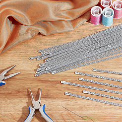 40Pcs 4 Style  Iron Spiral Corset Boning Stay&nbsp;FIND-PH0009-66