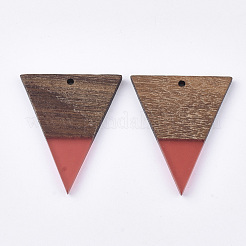 Resin & Walnut Wood Pendants&nbsp;RESI-T035-06