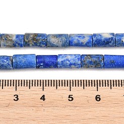 天然石ラピスラズリビーズ連売り  コラム  7.5~9x5~5.5mm  穴：0.7~0.8mm  約48個/連  15.35''（39センチメートル）&nbsp;G-F832-B11-01