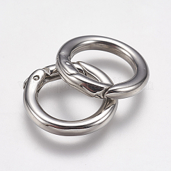 Tarnish Resistant 304 Stainless Steel Spring Gate Rings&nbsp;STAS-O114-023P