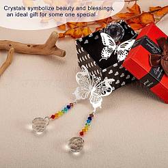 4Pcs 4 Style Glass Chandelier Suncatchers Prisms Chakra Hanging Pendant&nbsp;AJEW-SZ0002-27